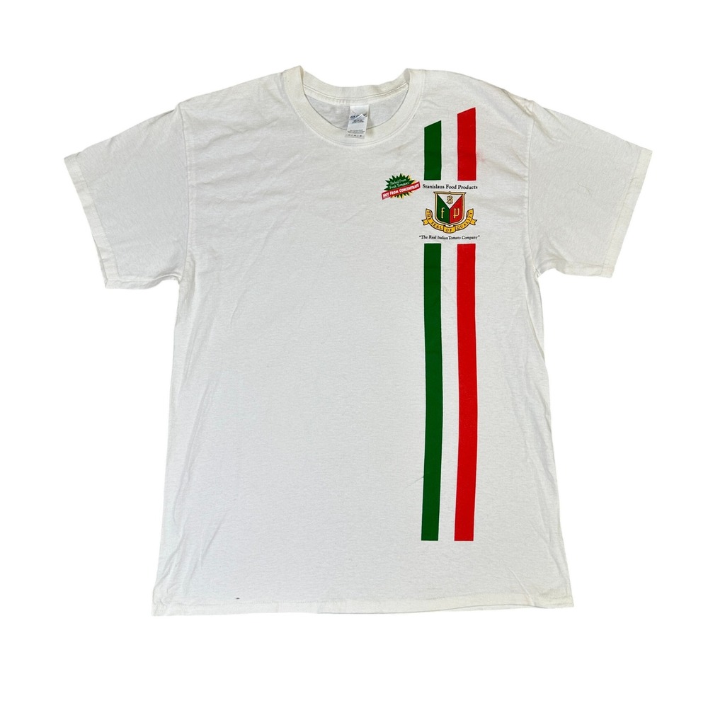 Stanislaus Food Products Italian Tomato Company T-Shirt White Large Gildan